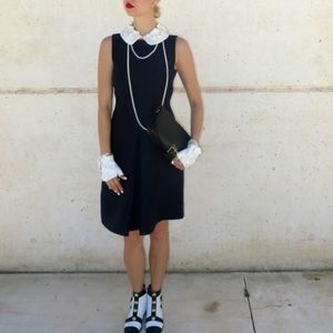 Hot Topic Midnight Hour dress. Black with white lace collar. Size S. NWT